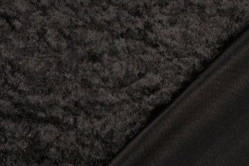 Samt, Pannesamt, schwarz, 0,5 m